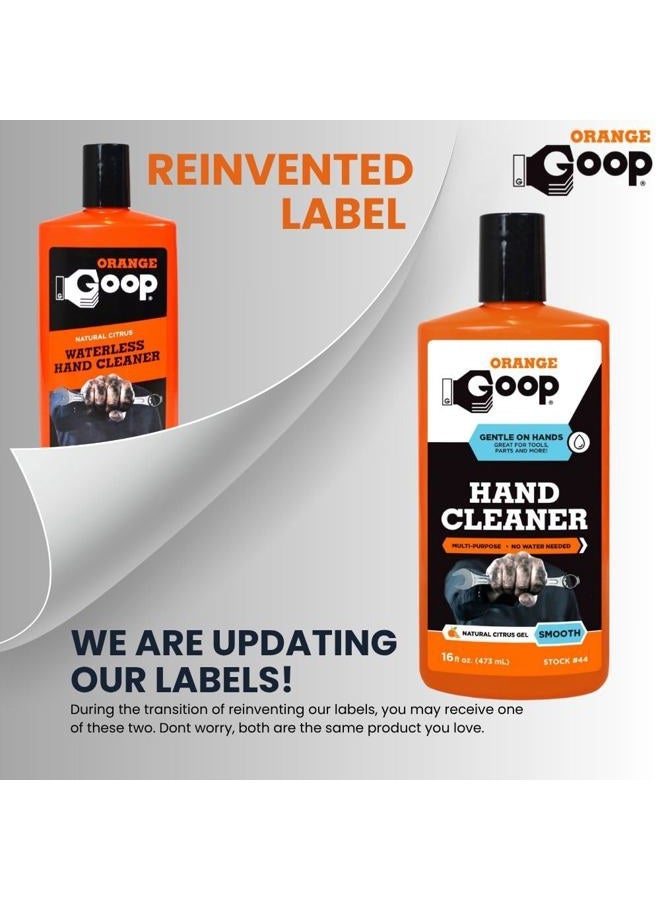 Goop Orange Waterless Hand Cleaner With Natural Citrus Power, 470ml, - Image 2