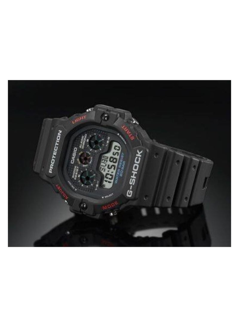 CASIO Casio G-Shock DW-5900-1DR Digital Watch, Shock Resistant, 200M Water Resistant, Black Resin Band, LED Backlight, Durable Outdoor Sports Watch for Men  - Image 2