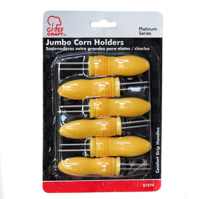 Chef Craft Select Soft Corn Holders, 6 piece set, Yellow - Image 5