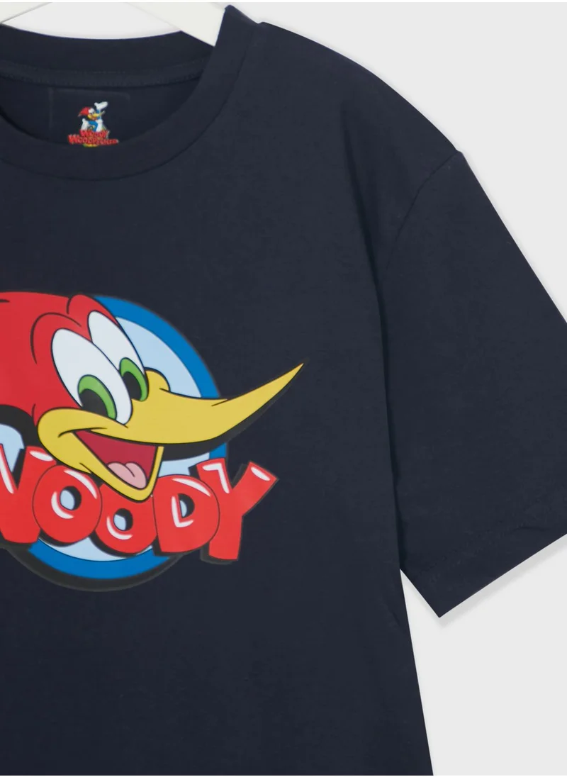 UNIVERSAL Woody Teen Boys Graphic Printed Tee