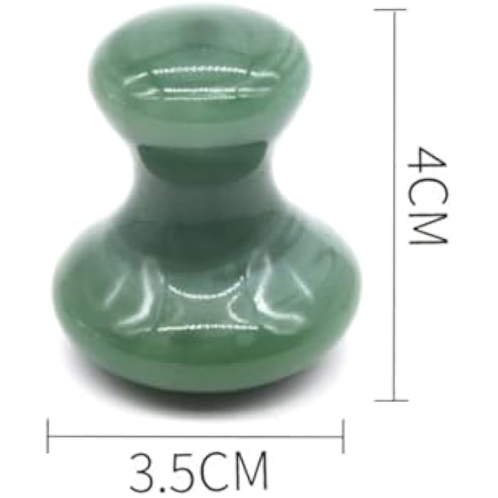 GSHLLO 2 Pcs Gua Sha Facial Tools Scraping Massage Board Mushroom Face Jade Stones Beauty Massager Scraper for Skin Caring Spa - Image 2