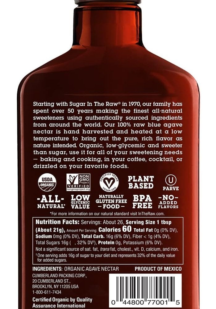 In The Raw Organic Agave Sweetener 525g - Image 3