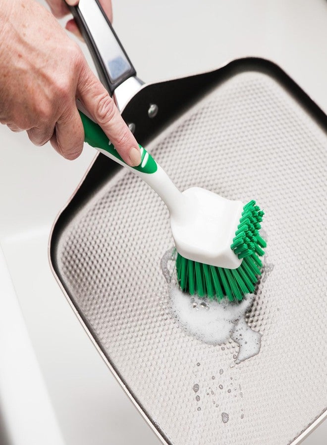 Tribello Libman Dish Brush Set with Long Handle - Deep Cleaning Brushes - Dish Scrubber & Scraper - Kitchen Scrub Brush for Dishes, Sinks, Pots, Pans, Vegetables - Image 5