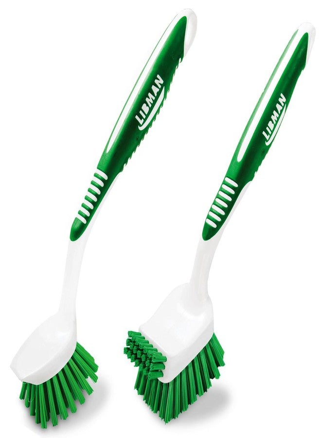 Tribello Libman Dish Brush Set with Long Handle - Deep Cleaning Brushes - Dish Scrubber & Scraper - Kitchen Scrub Brush for Dishes, Sinks, Pots, Pans, Vegetables - Image 1