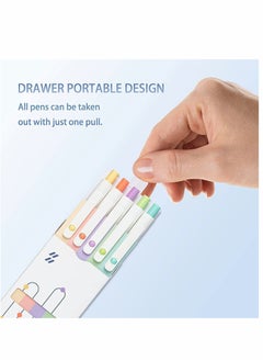 Y&D 0.5 Gel Pen, Cute Kawaii Pens, Boxed Office Fine Point Signing Retractable Rolling Ball Quick-dry Ink Black Smooth Writing for School Home, 5pcs (Academic Colors)  - Image 5