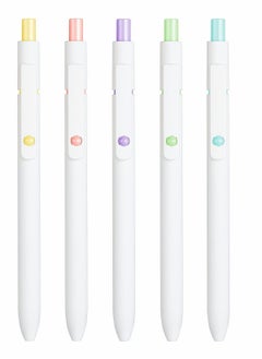 Y&D 0.5 Gel Pen, Cute Kawaii Pens, Boxed Office Fine Point Signing Retractable Rolling Ball Quick-dry Ink Black Smooth Writing for School Home, 5pcs (Academic Colors)  - Image 2
