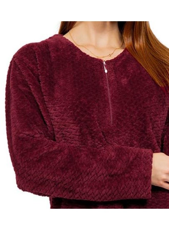 دعدوش  عباية نسائية شتوية فاخرة من الفرو الناعم، تصميم طويل أنيق - ثوب  نسائي طويل بأكمام طويلة،  عباءة حريمي شتوي ,قميص نوم ماكسي من دعدوش - Image 5