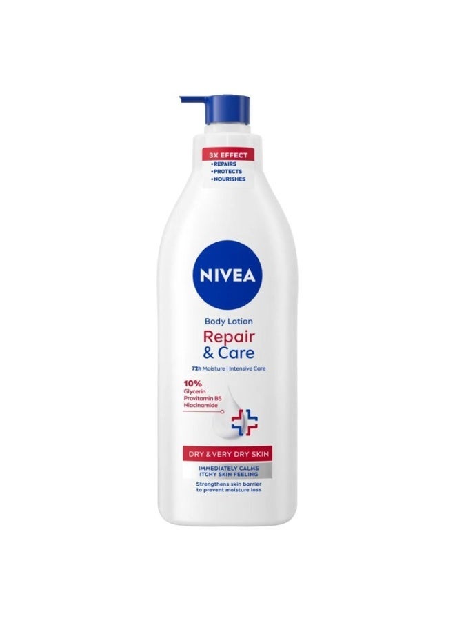 Nivea لوشن الجسم نيفيا للإصلاح والعناية، 400 مل - Image 1