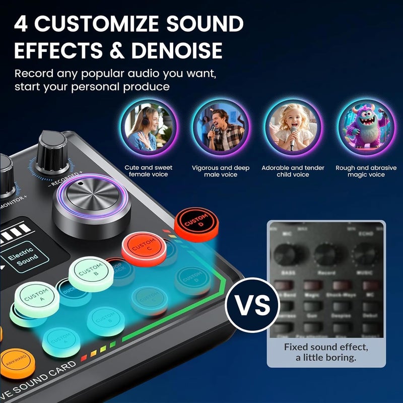 ALSO GO Upgraded Podcast Microphone Bundle, Podcast Equipment Bundle for 2, Recording Studio Equipment for Podcasting, Recording, Singing, Streaming, Gaming - Image 4