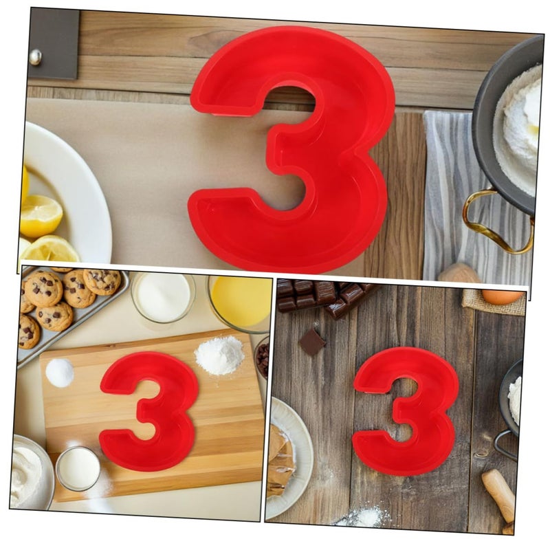 Zerodeko 2Pcs Nonstick Number Cake Molds for Birthday Anniversaries - Image 4