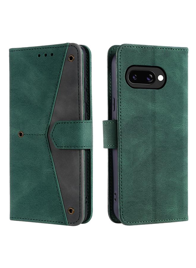 اس-توب جراب لهاتف Google Pixel 9a مصنوع من جلد العجل مع خياطة على شكل جلد العجل - Image 1