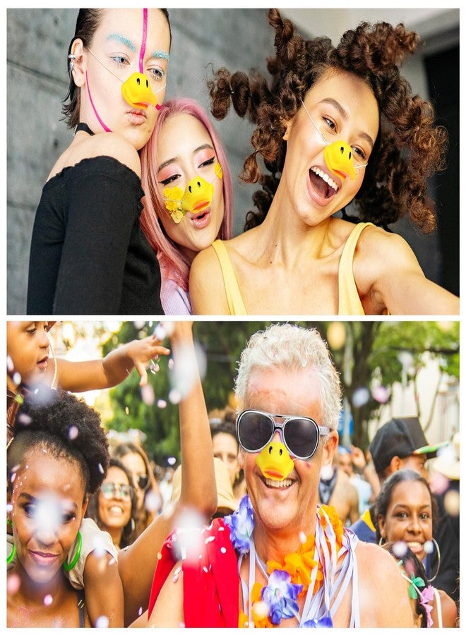 IMIKEYA Duck Bill Nose Duck,4 Pcs Funny Yellow Duck Nose Duck Nose Costume Accessory Snout Fancy Duck Props Masquerade Masks for Mardi Gras Cosplay Halloween - Image 2