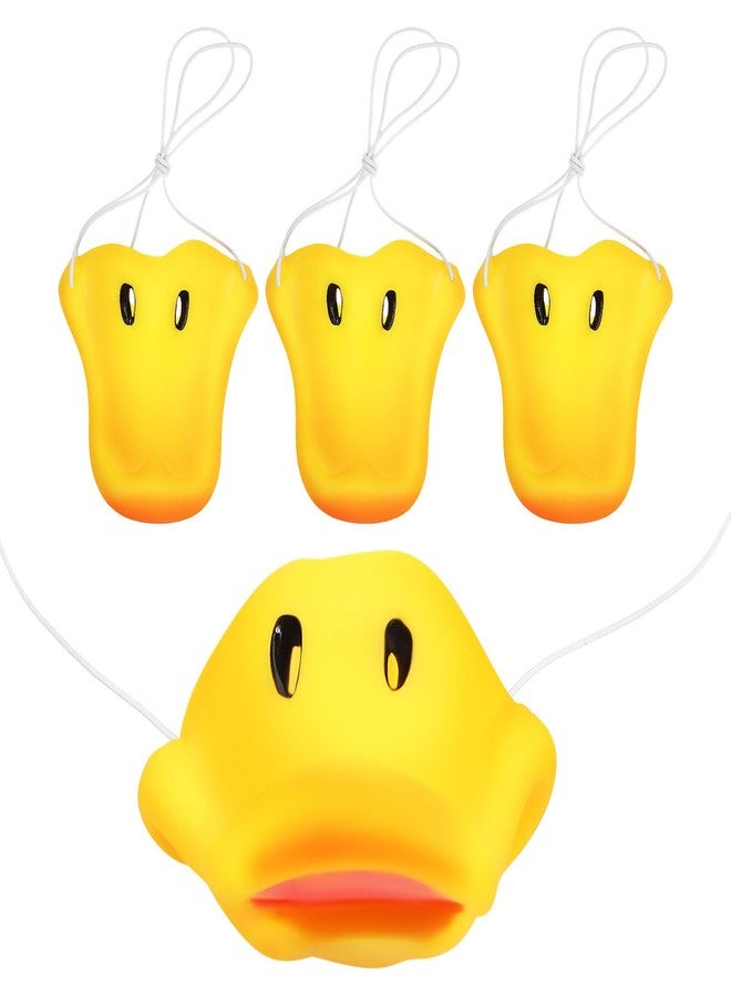 IMIKEYA Duck Bill Nose Duck,4 Pcs Funny Yellow Duck Nose Duck Nose Costume Accessory Snout Fancy Duck Props Masquerade Masks for Mardi Gras Cosplay Halloween - Image 1