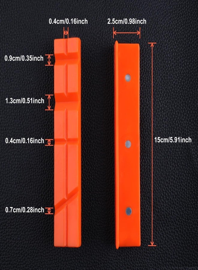 GOLD DEER 6" Soft Jaws for Bench Vise 2 Pcs Vise Jaw Pads Strongly Magnetic Vise Jaw Pads Multi-Groove and Textured Inserts Multi-Purpose Vise Jaw Pads for Clamping Woodworking Metal Plastics - Image 4