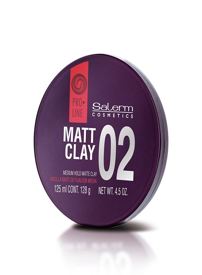 SALERM - Hair Wax - Pro Line Matt Clay 02-125 ml - for Medium and Long Hair - Medium and Flexible Hold - Long-Lasting - Matte Finish - Hair Texturizer - Nourishes and Hydrates - Image 1