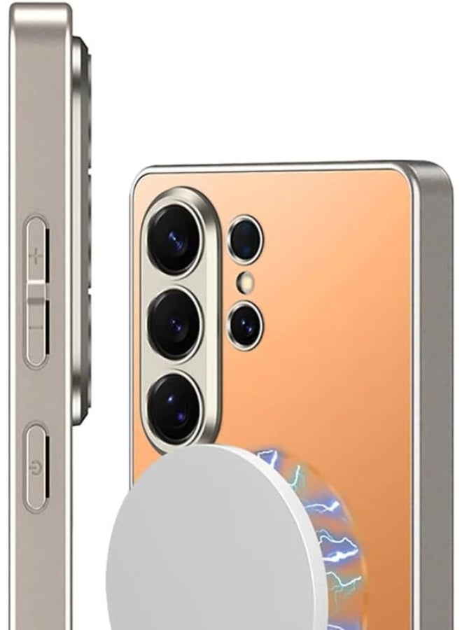 GKK Case for Samsung Galaxy S26 Ultra Magnetic Back Cover Compatible with MagSafe full Camera Protection Luxury Cover (Orange Matte) - Image 3