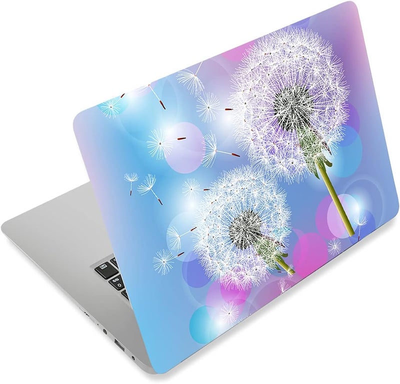 Laptop Skin Sticker Decal,12" 13" 13.3" 14" 15" 15.4" 15.6 inch Laptop Skin Sticker Cover Art Decal Protector Notebook PC (Dandelion)