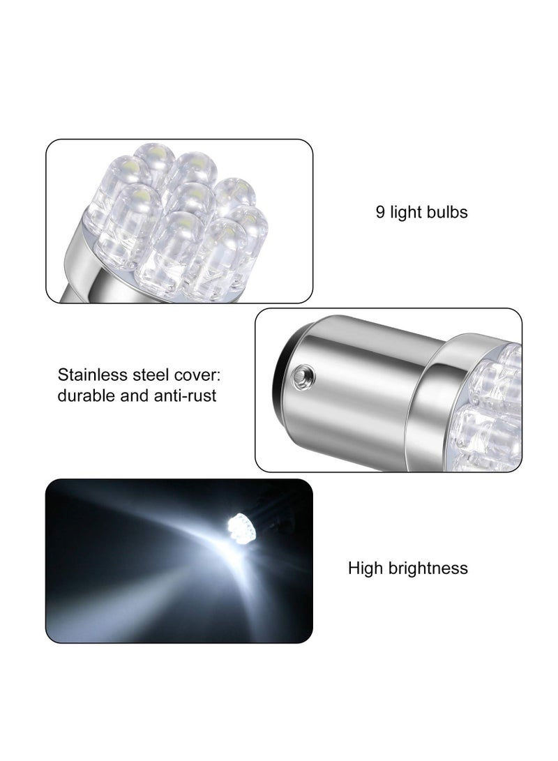 Marine LED Replacement Bulb, Boat Navigation Lights BA15D LED Bulb for Boat Lights Bow Stern Marine LED Replacement Boat Accessories Also suitable for motorcycle turn signals (12V 10 Pieces) - Image 5