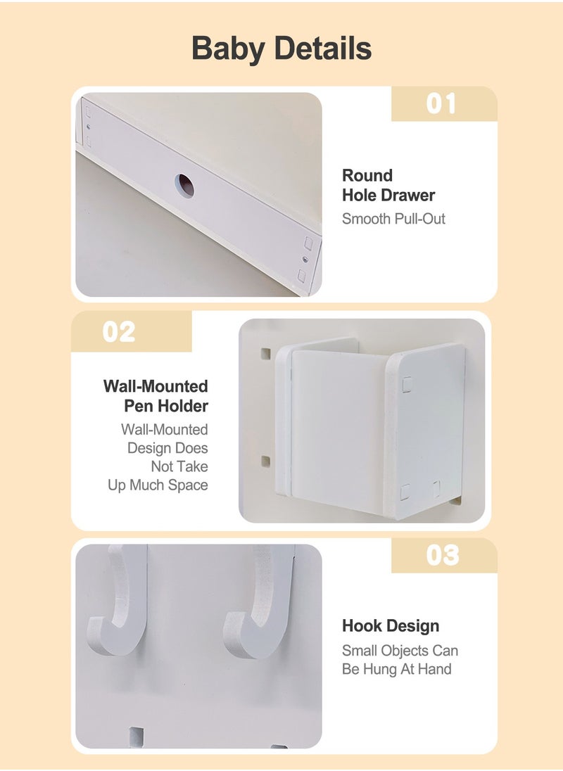 Office Storage Hole Board Desktop Vertical Board Organizer Desk Hooks Drawer Partition Desktop Layered Shelves
