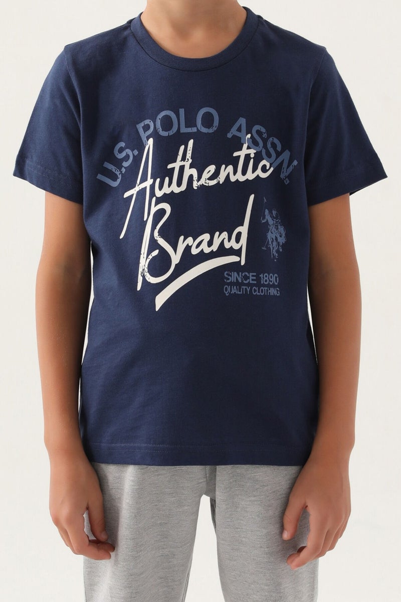 U.S. Polo Assn. Licensed Clothing Dark Indigo Boys Bermuda Set  - Image 4