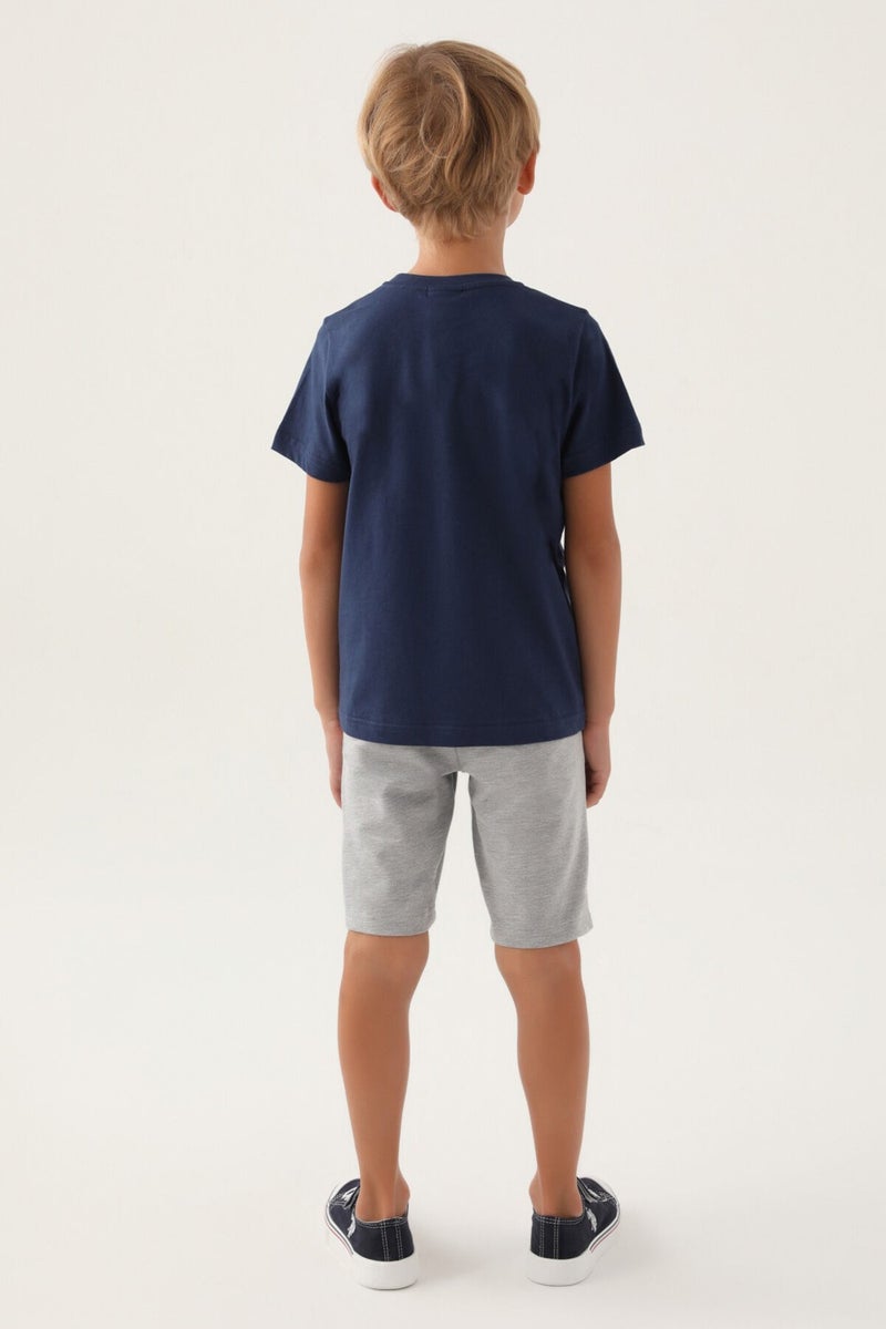 U.S. Polo Assn. Licensed Clothing Dark Indigo Boys Bermuda Set  - Image 5