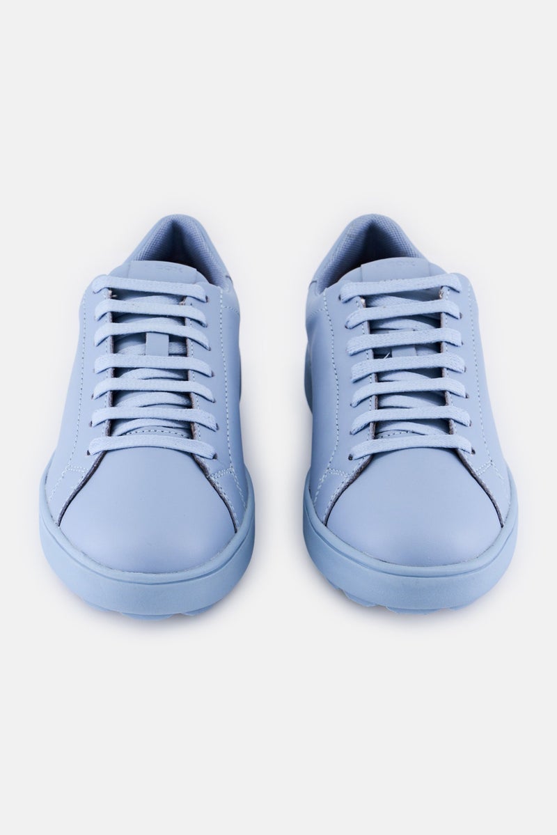 GEOX حذاء رياضي نسائي د سيفيريكا مزود بأربطة، أزرق فاتح - Image 4