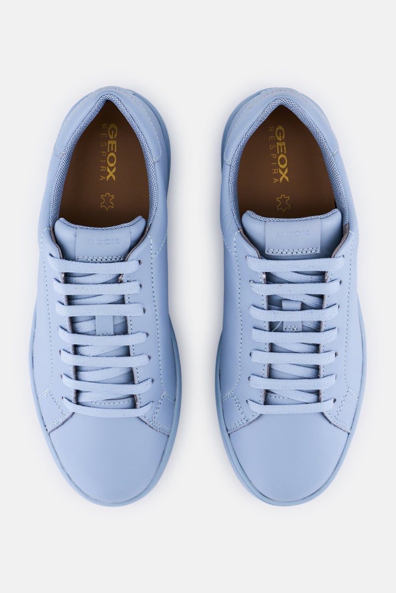 GEOX حذاء رياضي نسائي د سيفيريكا مزود بأربطة، أزرق فاتح - Image 2