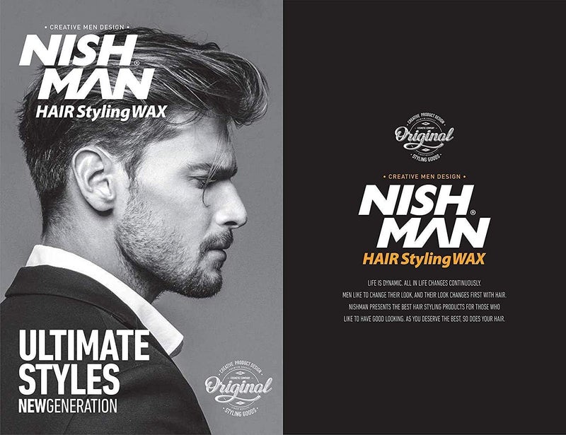 NISHMAN Nish Man Hair Styling Gel, Hair Wax for Men, 03 Flaming, Red, 150 ml | Edge Control | Ultra High Strong Hold | Hair Clay Aqua Wax | Wax Stick Hair | Men's Hair Gel (03 Flaming) - Image 4