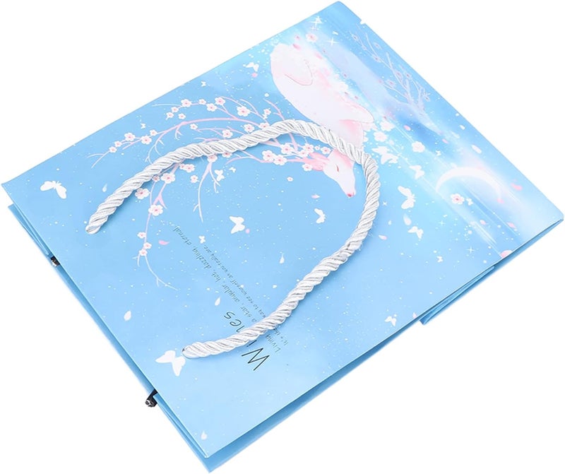 klarako Gift Bags with Handles,6.7x5.5x2.8inch Small Paper Gift Bags with Deer Pattern,Paper Kraft Bags for Christmas Shopping Baby Shower Wedding - Image 4