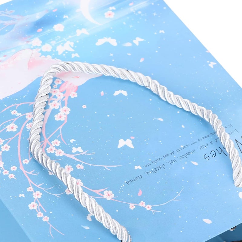 klarako Gift Bags with Handles,6.7x5.5x2.8inch Small Paper Gift Bags with Deer Pattern,Paper Kraft Bags for Christmas Shopping Baby Shower Wedding - Image 5