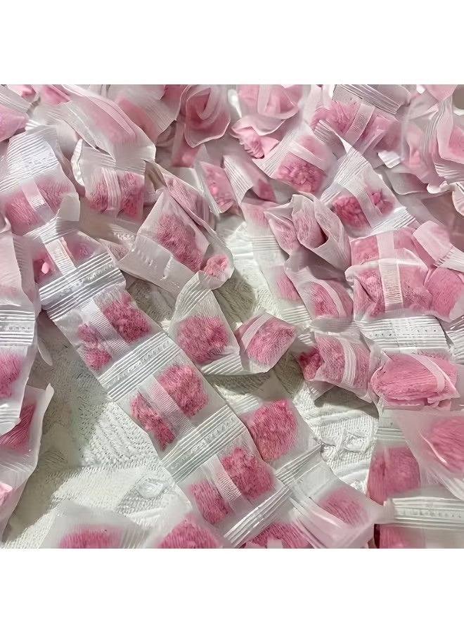 أكياس معطرة 48 قطعة، أكياس برائحة الورد مع أكياس فردية شبه شفافة، معطر خزانة ومرطب أدراج لإزالة الروائح وتعطير المنزل (وردي) - Image 4