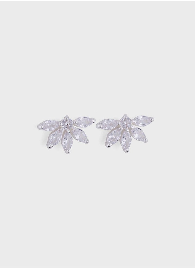 Ella Limited Edition - Cz Floral Earrings - Image 1