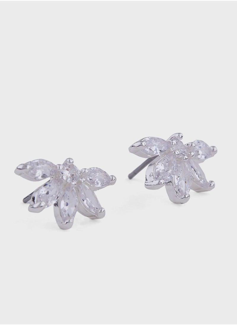 Ella Limited Edition - Cz Floral Earrings - Image 1