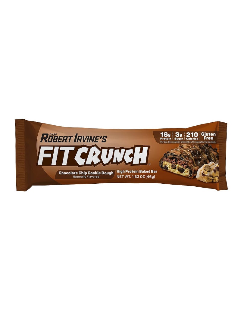 Fit Crunch Protein Bar 46gm Chocolate Chip Cookie Dough 1x9 - Image 3