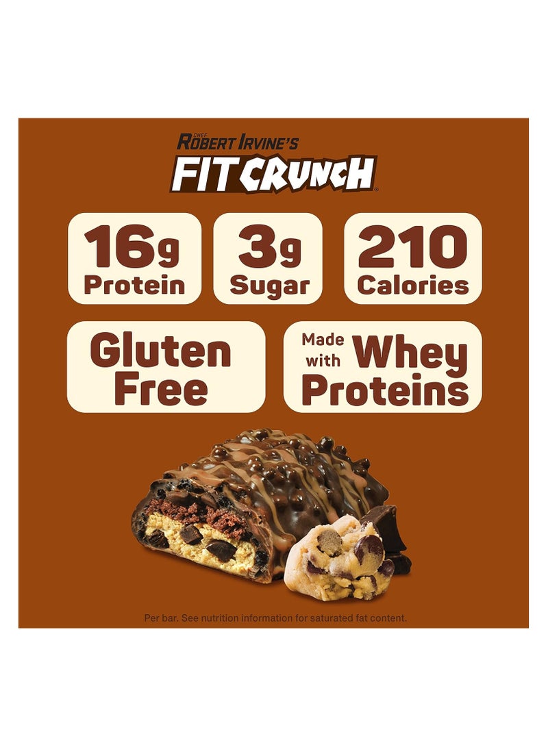 Fit Crunch Protein Bar 46gm Chocolate Chip Cookie Dough 1x9 - Image 4
