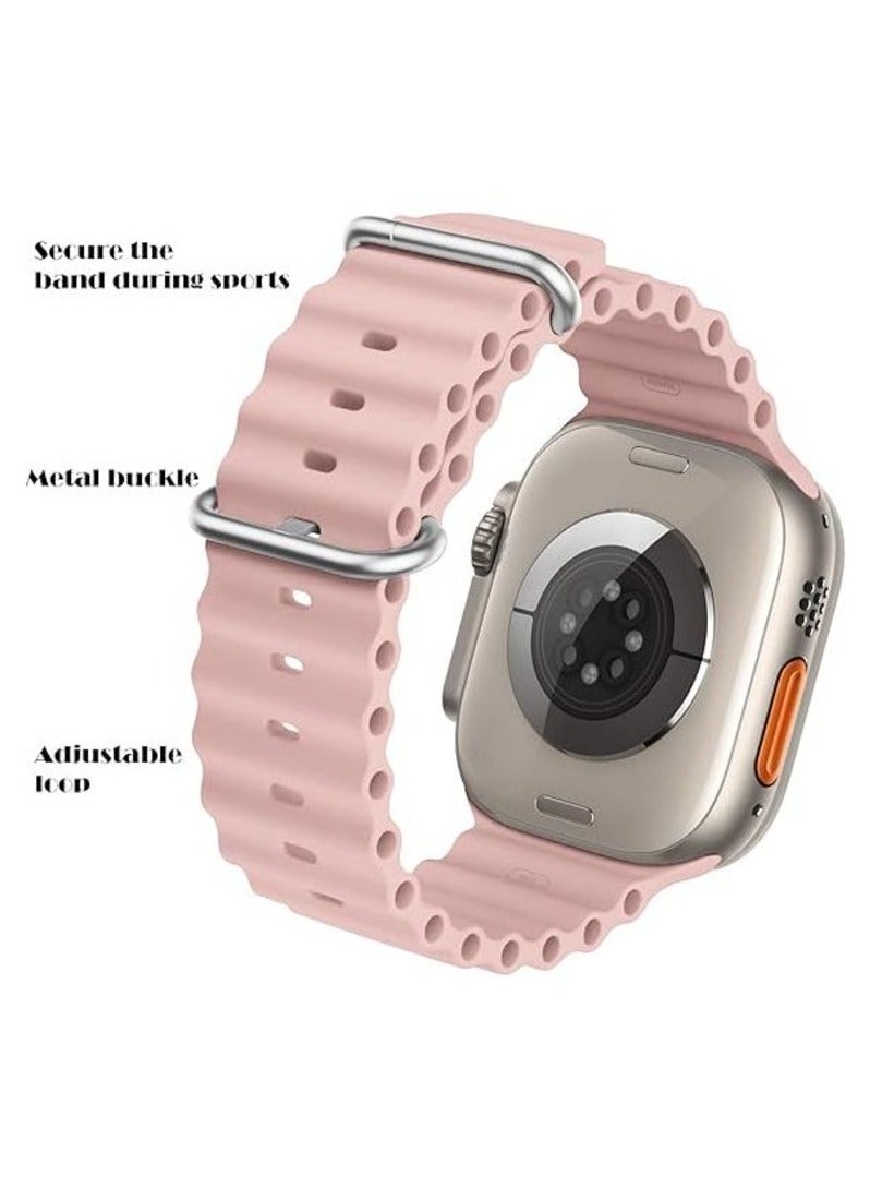 Soft Silicone Band Wrist Strap For Apple Ultra Watch 42mm 44mm 45mm 49mm