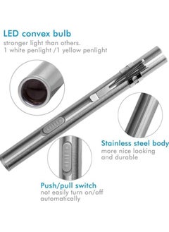 KASTWAVE 2Pack Pen Torches Medical for Nurses, Reusable Rechargeable Torch, LED Lights Pen Light, Diagnostic Pen Light USB Pen Torches for Nurses Students Doctors  - Image 4