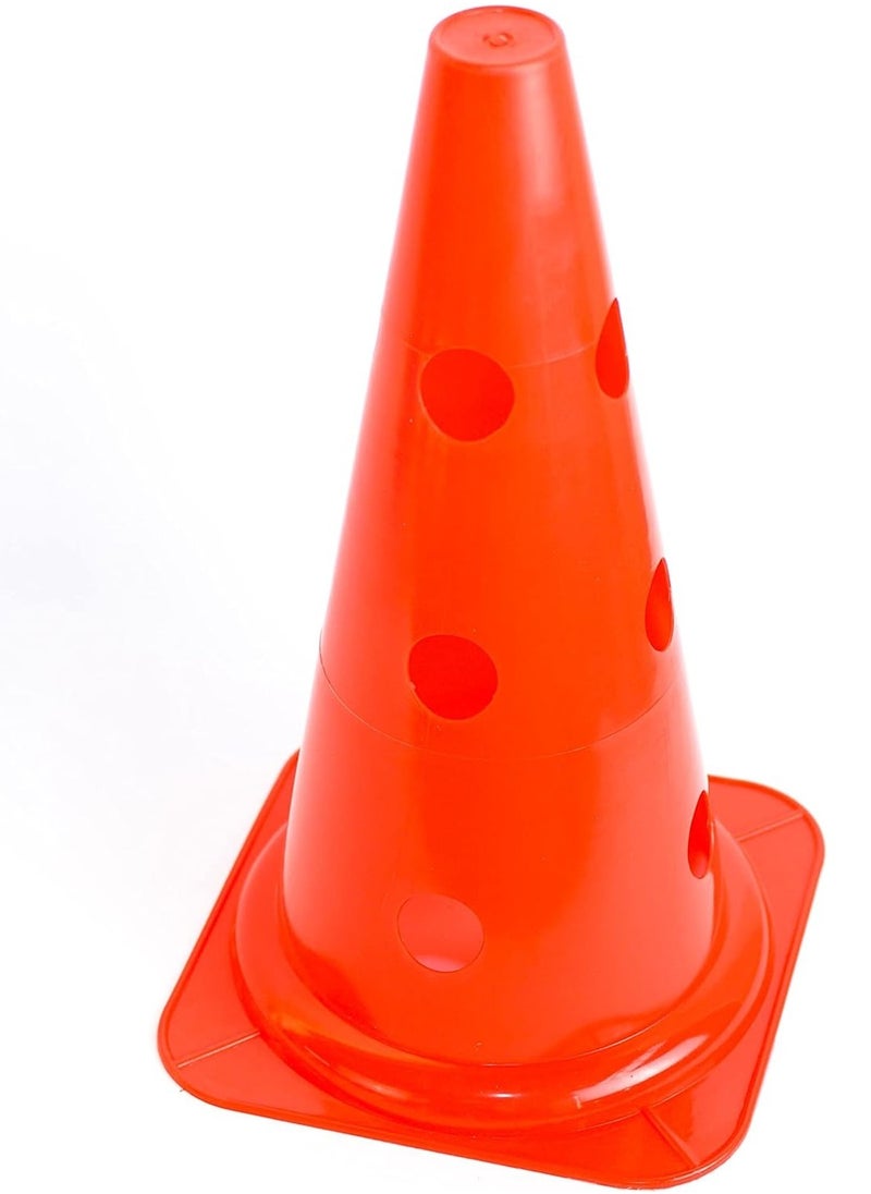 Generic Sport One 38cm Multi-Functional Cone Trainer with 12 Holes - Red  - Image 1