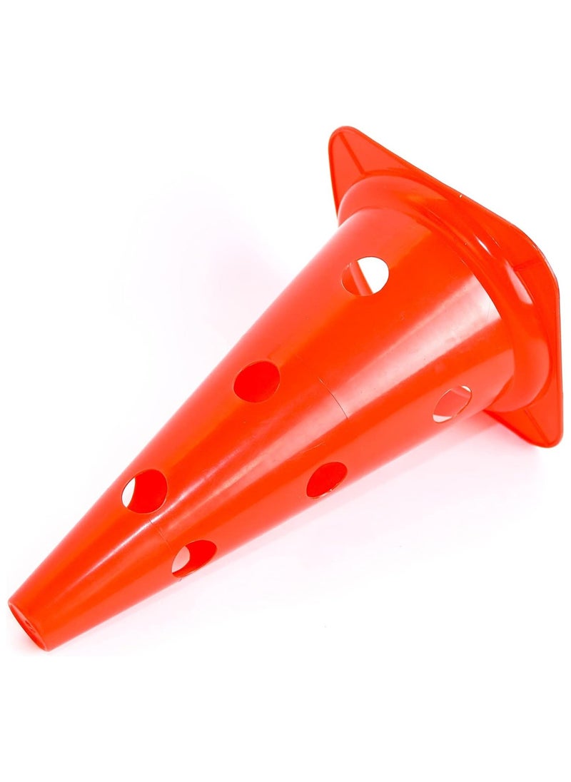 Generic Sport One 38cm Multi-Functional Cone Trainer with 12 Holes - Red  - Image 2