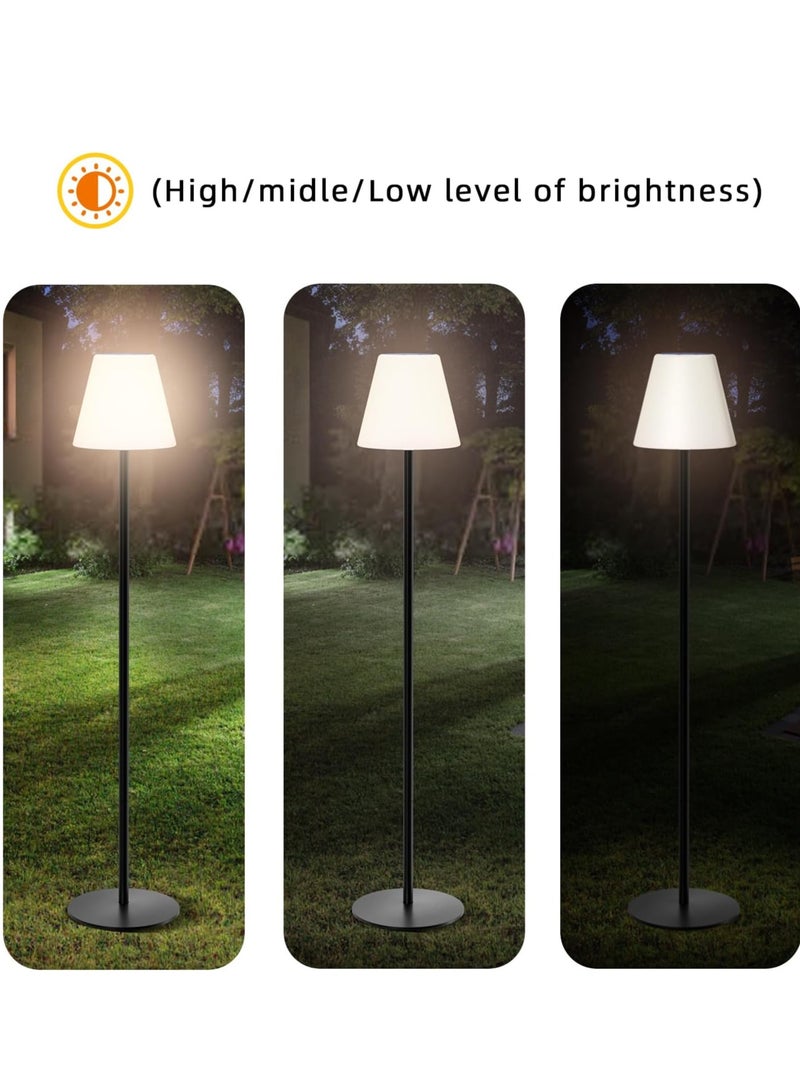 يوستيد مصباح أرضي خارجي يعمل بالطاقة الشمسية للفناء مقاوم للماء، مصباح أرضي شمسي لاسلكي قابل لإعادة الشحن مع مستشعر ضوء، أبيض دافئ قابل للتعتيم + مصباح LED خارجي RGB لحمام السباحة والحديقة - Image 3