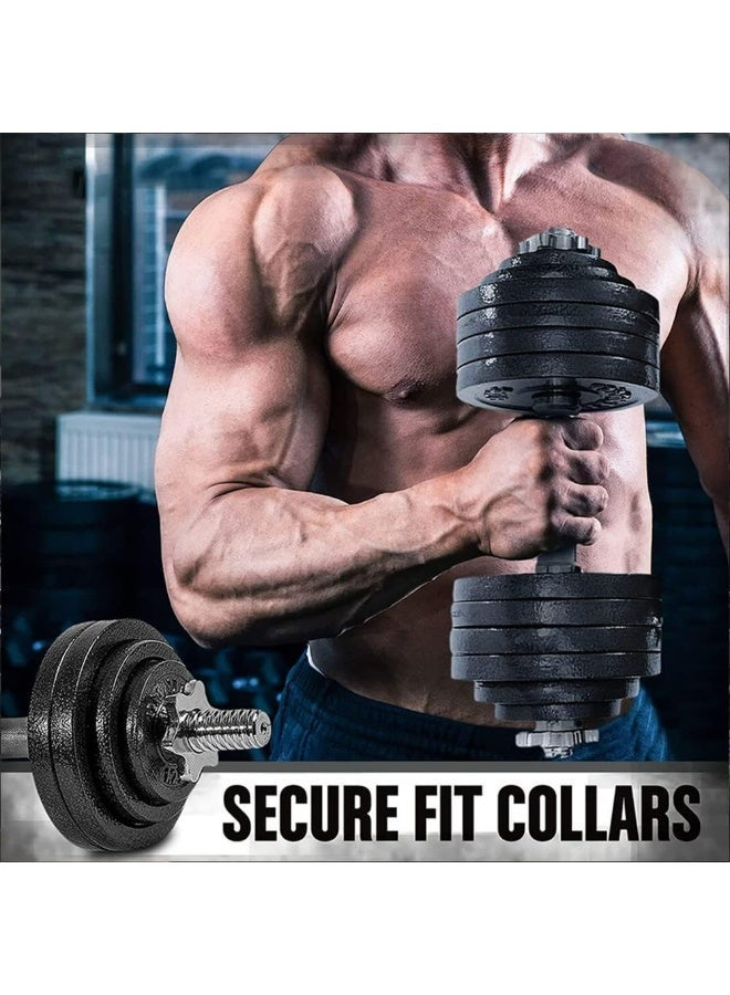 Premium 30 KG Adjustable Dumbbell & Barbell Set – Versatile Home Gym Strength Training Kit - Image 5