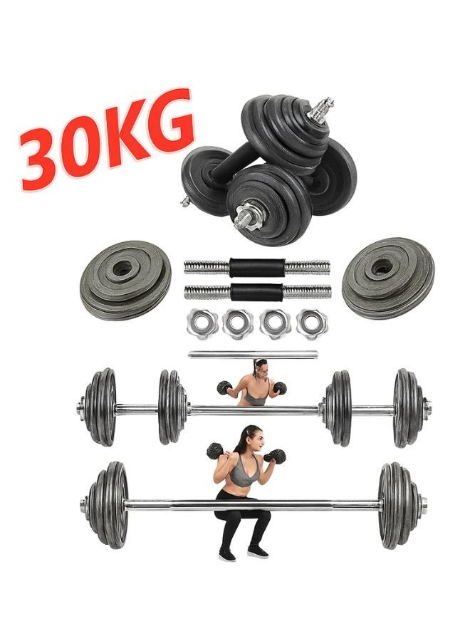 Premium 30 KG Adjustable Dumbbell & Barbell Set – Versatile Home Gym Strength Training Kit - Image 2
