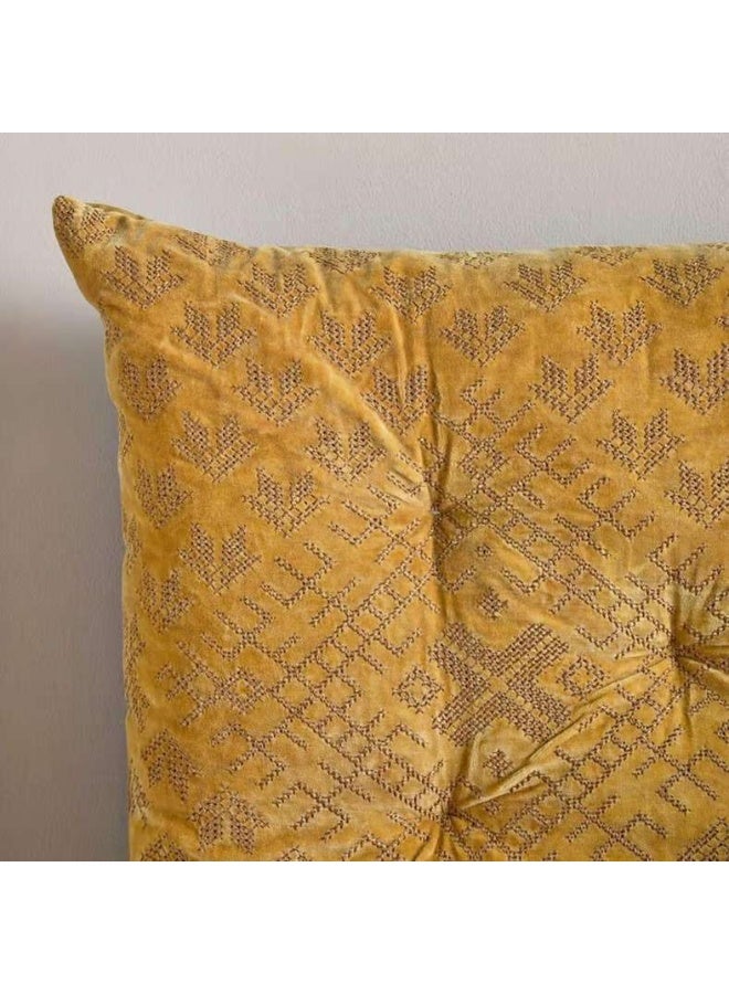 Pan Home Velvet Armchair with Storage - Gold - Image 3