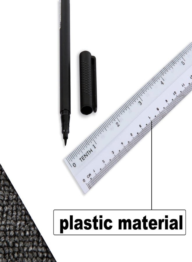 CertBuy 36 Pack Flexible Ruler 12 Inch, Plastic Clear Bendable Rulers, Unbreakable Clear Rulers- Shatterproof Bendy Straight Ruler for School Classroom, Home, or Office - Image 5