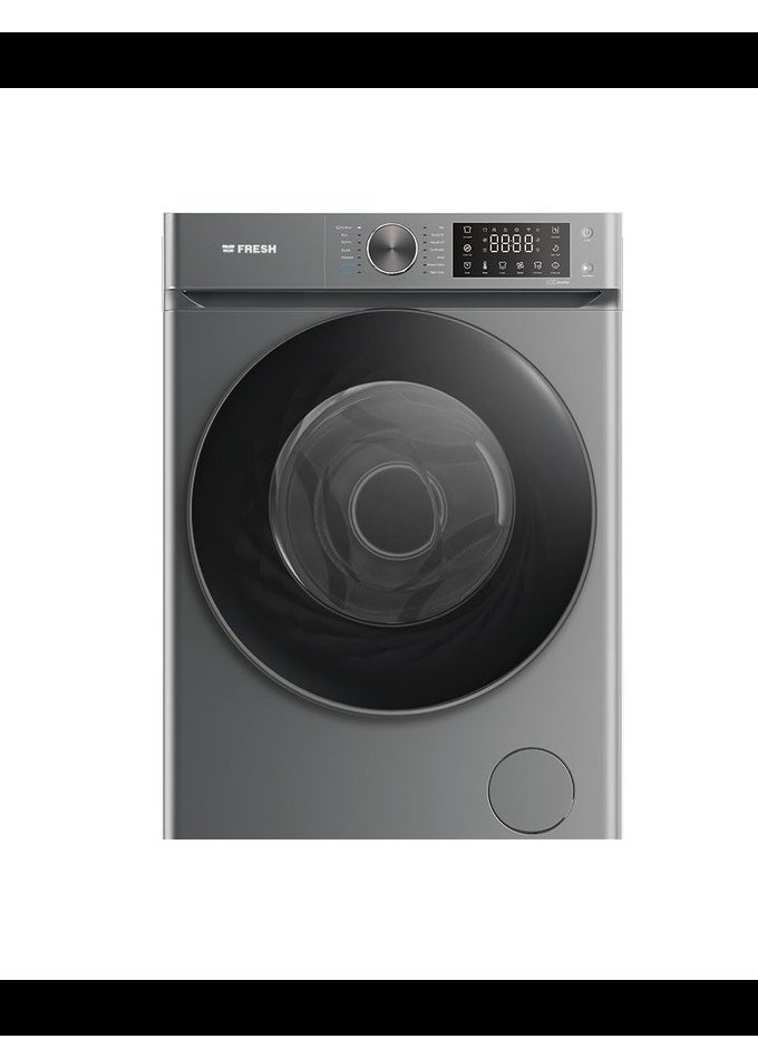 Fresh - Front Load Full Automatic Washing Machine With Inverter Technology, 8 kg, Dark Silver - 500016426 - Image 1