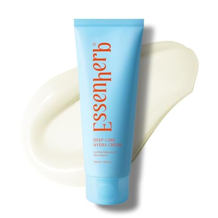 ESSENHERB Deep Core Hydra Cream – Korean Skincare Face Moisturizer with Hyaluronic Acid, Ceramide & Botanical Blend – Layered Hydration Cream for Dry and Dehydrated Skin – 3.38 fl oz (100ml) - Image 1