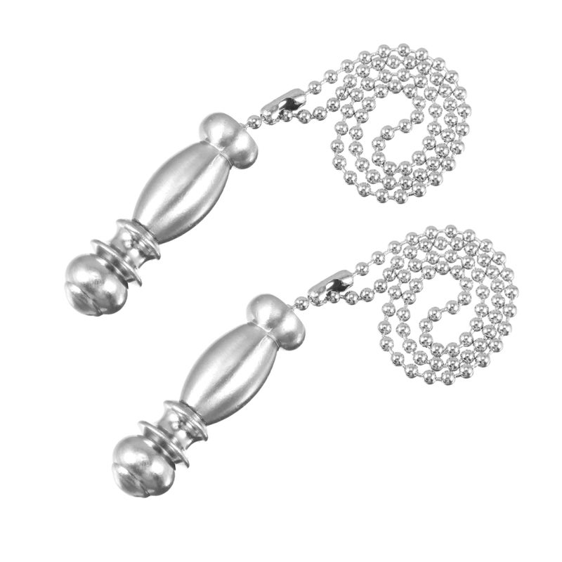 2Pcs 12 Inch Beaded Ceiling Fan Pull Chain Decorative Light Pendant for Home Cafe Bar Decor - Image 2