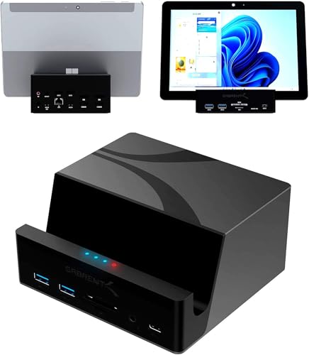 SABRENT USB C Docking Station, Dual 4K@60Hz DisplayLink Dock, 85W Charging, 10Gbps USB-C & USB-A, Gigabit Ethernet, SD/microSD, Audio, Compatible with Windows, Mac, ChromeOS & More (DS-UICA) - Image 1