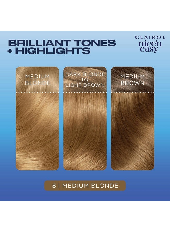 CLAIROL صبغة شعر دائمة نيس إن إيزي 8 أشقر متوسط عبوة 1 - Image 5