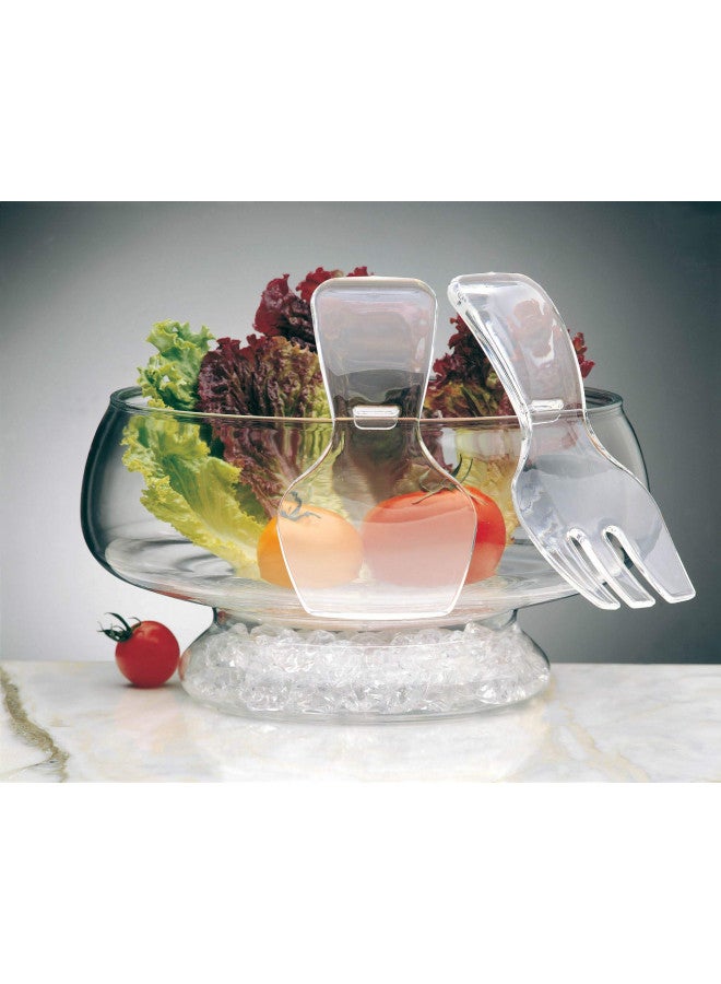 Prodyne Acrylic Salad Bowl, 6 Qt, Clear - Image 4